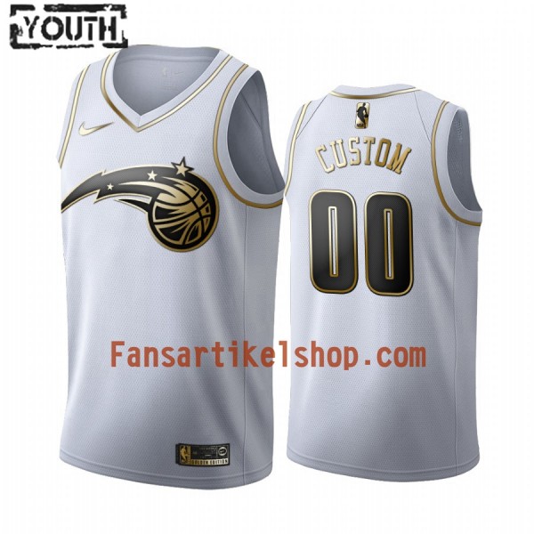 NBA Orlando Magic Trikot Benutzerdefinierte Nike 2019-2020 Weiß Golden Edition Swingman - Kinder NBA Orlando Magic Trikot Benutzerdefinierte Nike 2019-2020 Weiß Golden Edition Swingman - Kinder